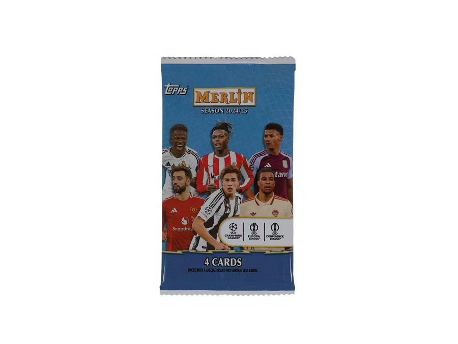 2024-25 Topps Chrome Merlin Soccer UEFA Club Competition Hobby Trading Cards