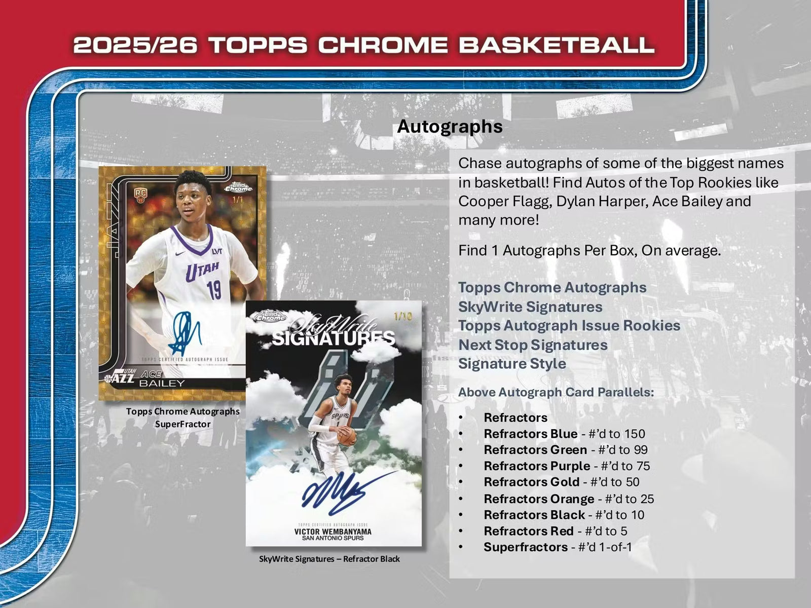 2025-26 Topps Chrome Basketball Blaster Trading Cards LV
