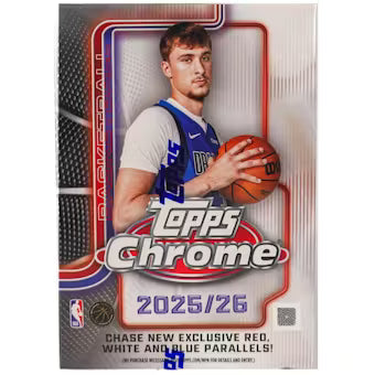 2025-26 Topps Chrome Basketball Blaster Trading Cards