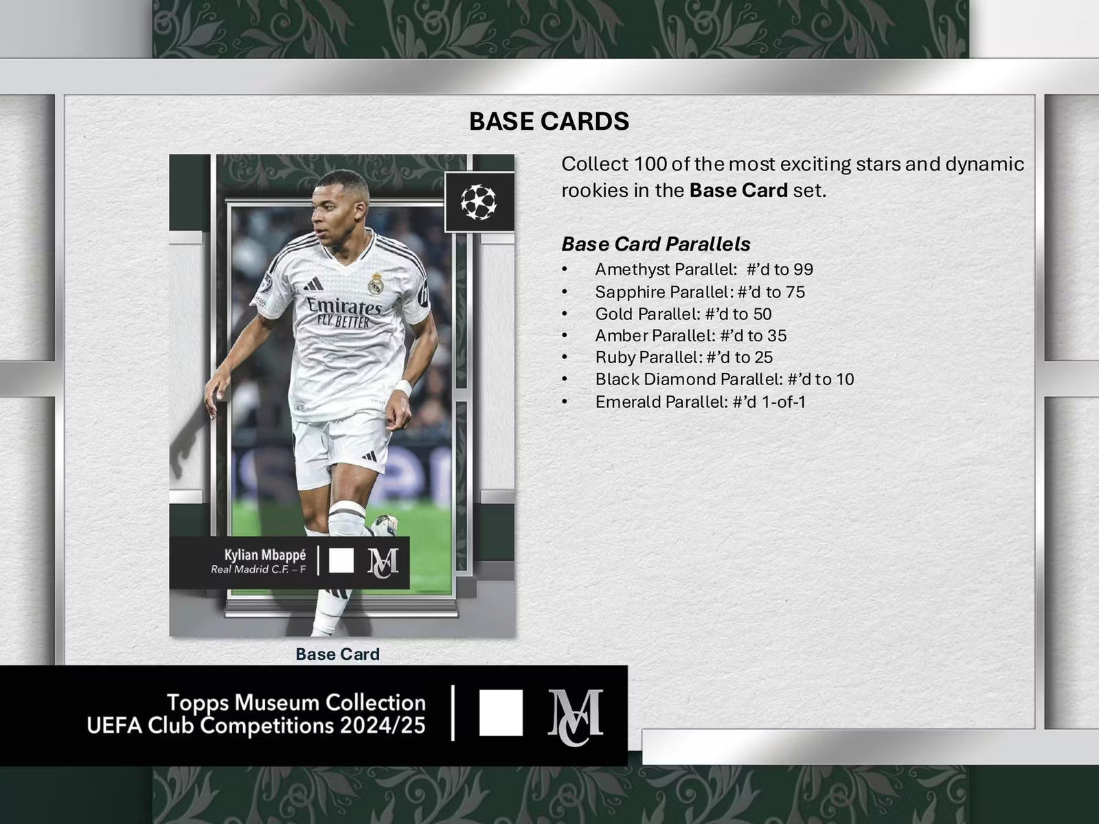 2025 Topps UEFA Club Competitions Museum Collection Hat Trick Hobby Trading Cards