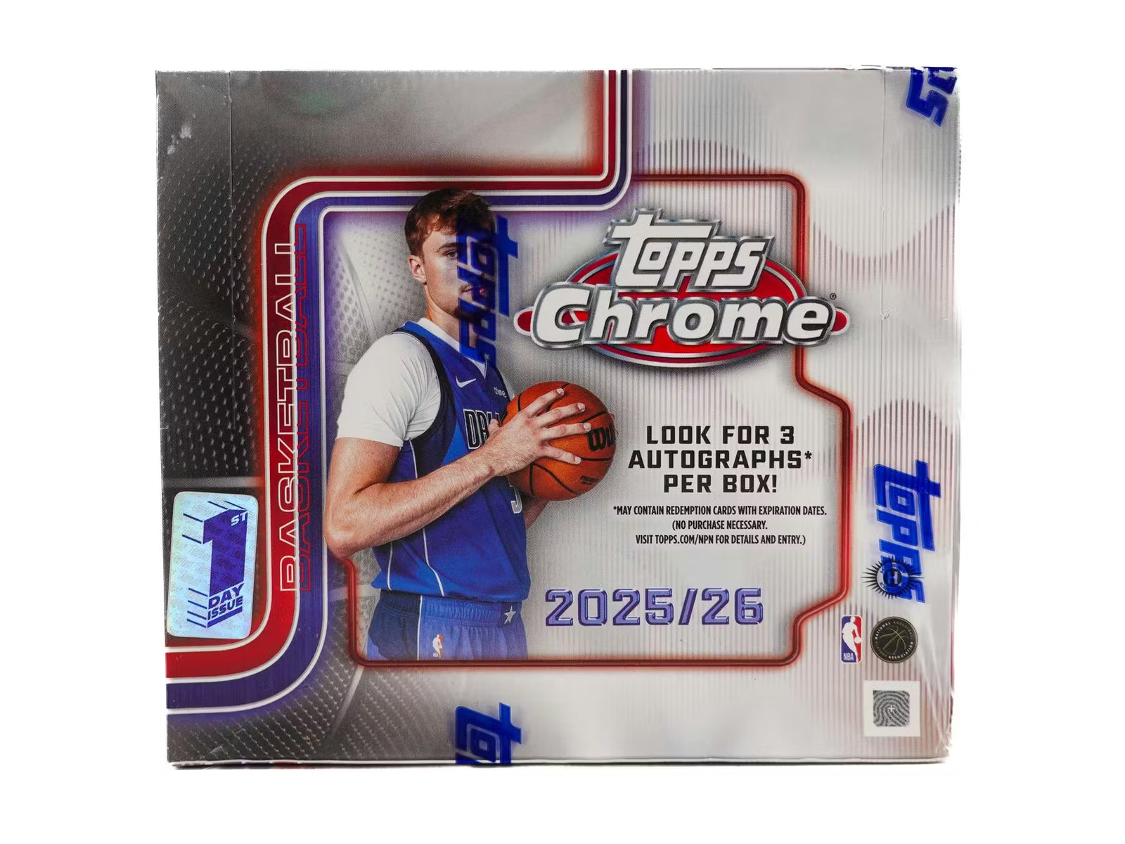 2025-26 Topps Chrome Basketball Jumbo First Day Issue Trading Cards