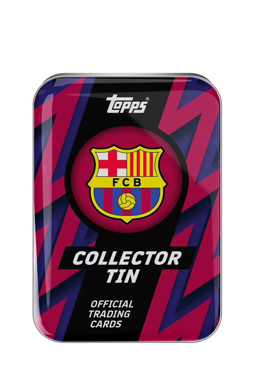 2025-26 Topps Barcelona Collector Tin Trading Cards LV