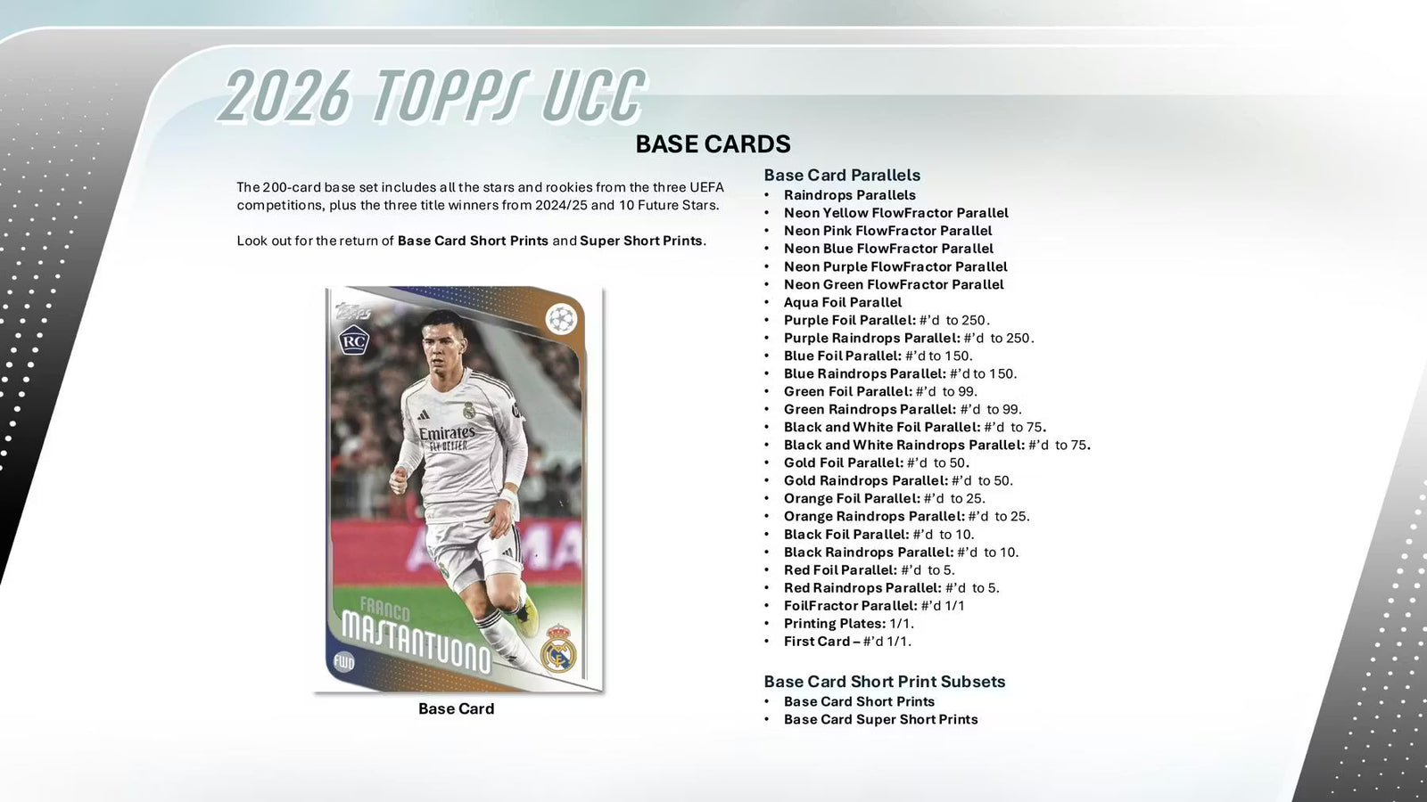 2025-26 Topps UEFA Club Competitions Soccer Hobby Trading Cards