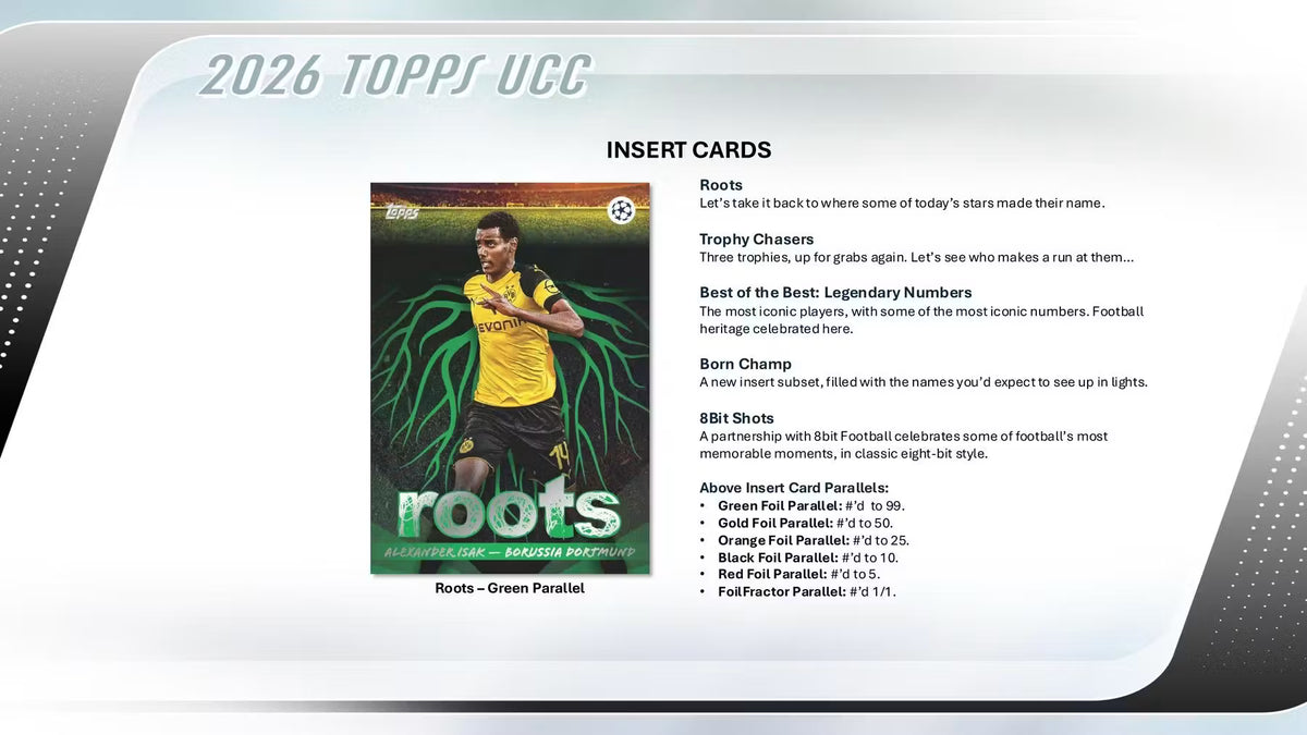 2025-26 Topps UEFA Club Competitions Soccer Hanger Trading Cards LV