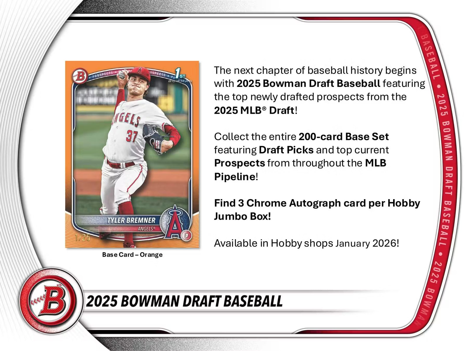 2025 Topps Bowman Draft Baseball Hobby Jumbo Trading Cards