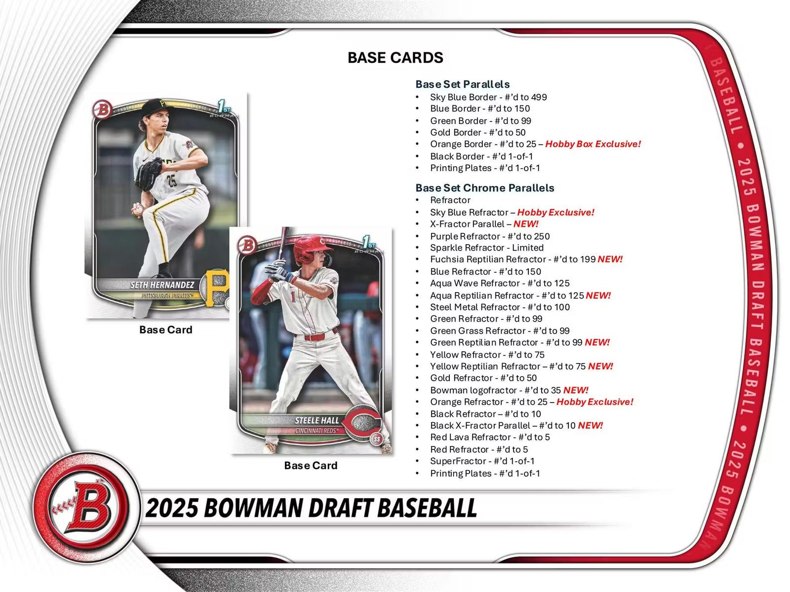 2025 Topps Bowman Draft Baseball Hobby Jumbo Trading Cards