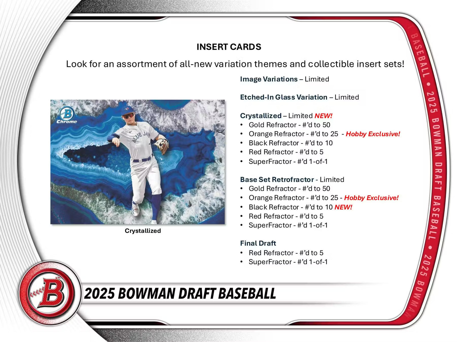 2025 Topps Bowman Draft Baseball Hobby Jumbo Trading Cards