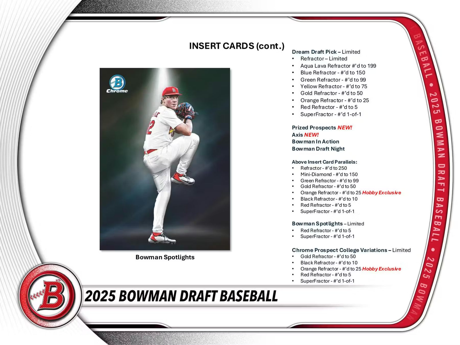 2025 Topps Bowman Draft Baseball Hobby Jumbo Trading Cards