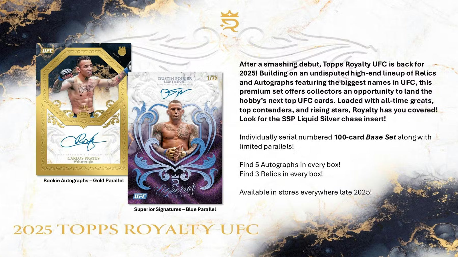 2025 Topps Royalty UFC Hobby Trading Cards LV