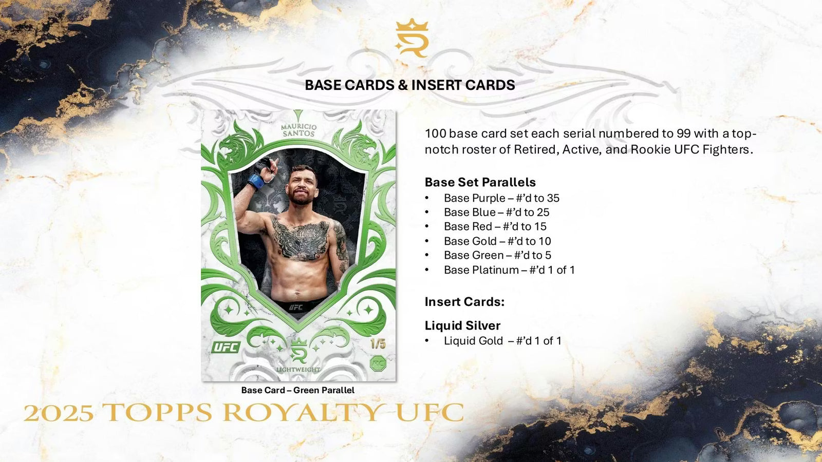 2025 Topps Royalty UFC Hobby Trading Cards LV