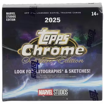 2024-25 Topps Marvel Studios Chrome Sapphire Edition Hobby Trading Cards