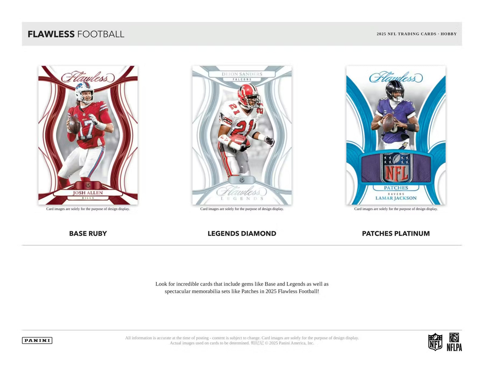2025 Panini Flawless Football Hobby Trading Cards
