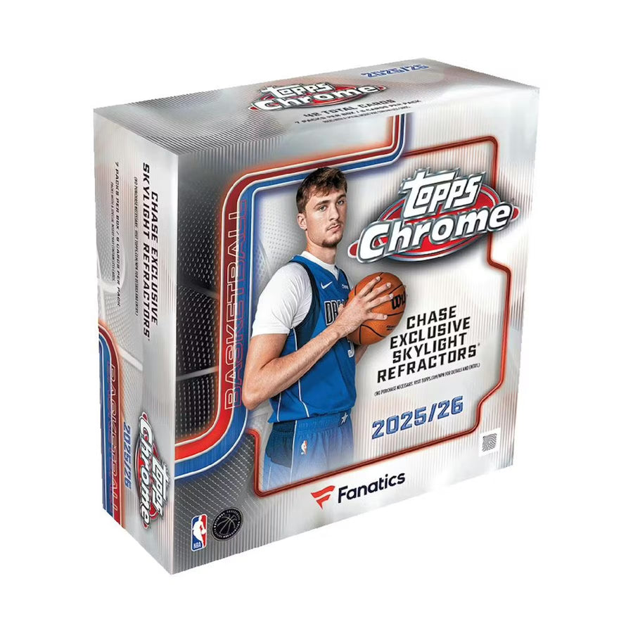 2025-26 Topps Chrome Basketball Mega Fanatics Trading Cards