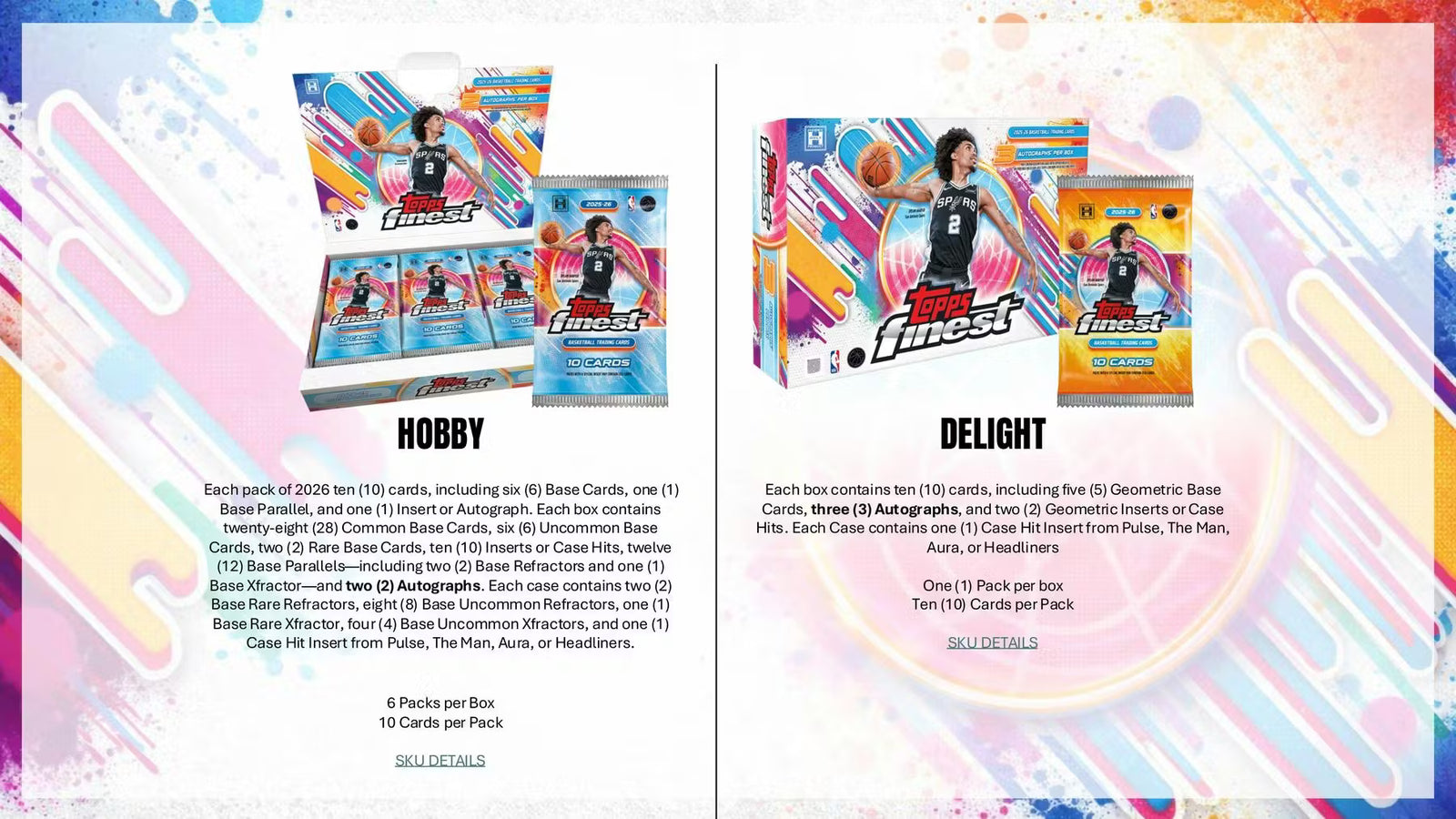 2025-26 Topps Finest Basketball Breakers Delight Trading Cards