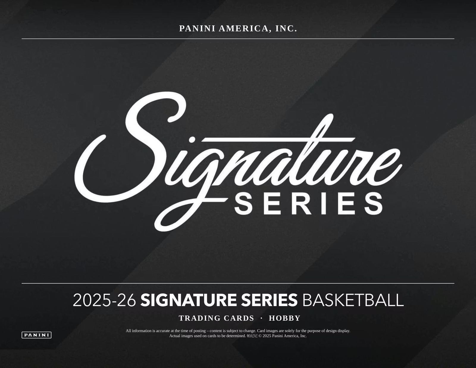 25-26 Panini Signature Series Basketball Trading Cards
