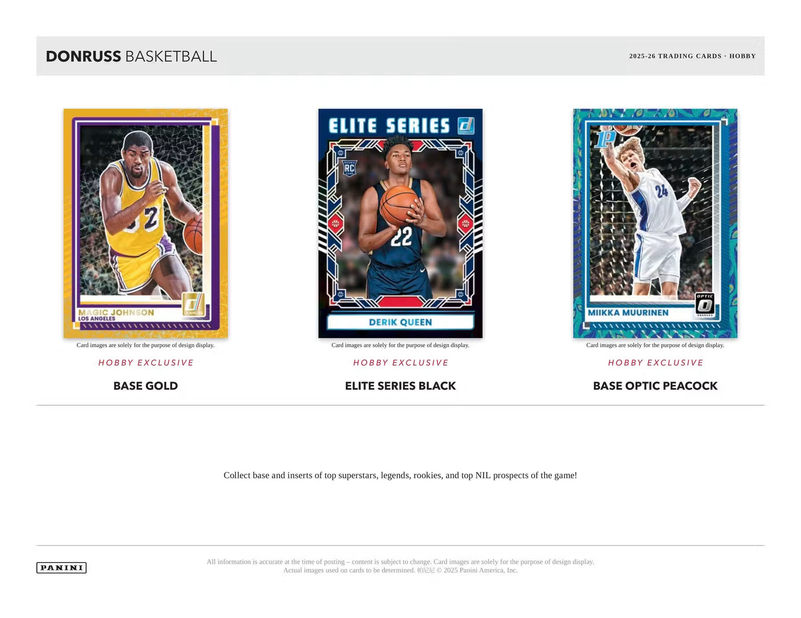 2025-26 Panini Donruss Basketball Hobby Trading Cards