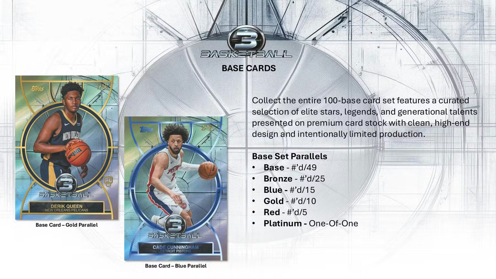 2025-26 Topps Three Basketball Hobby Trading Cards