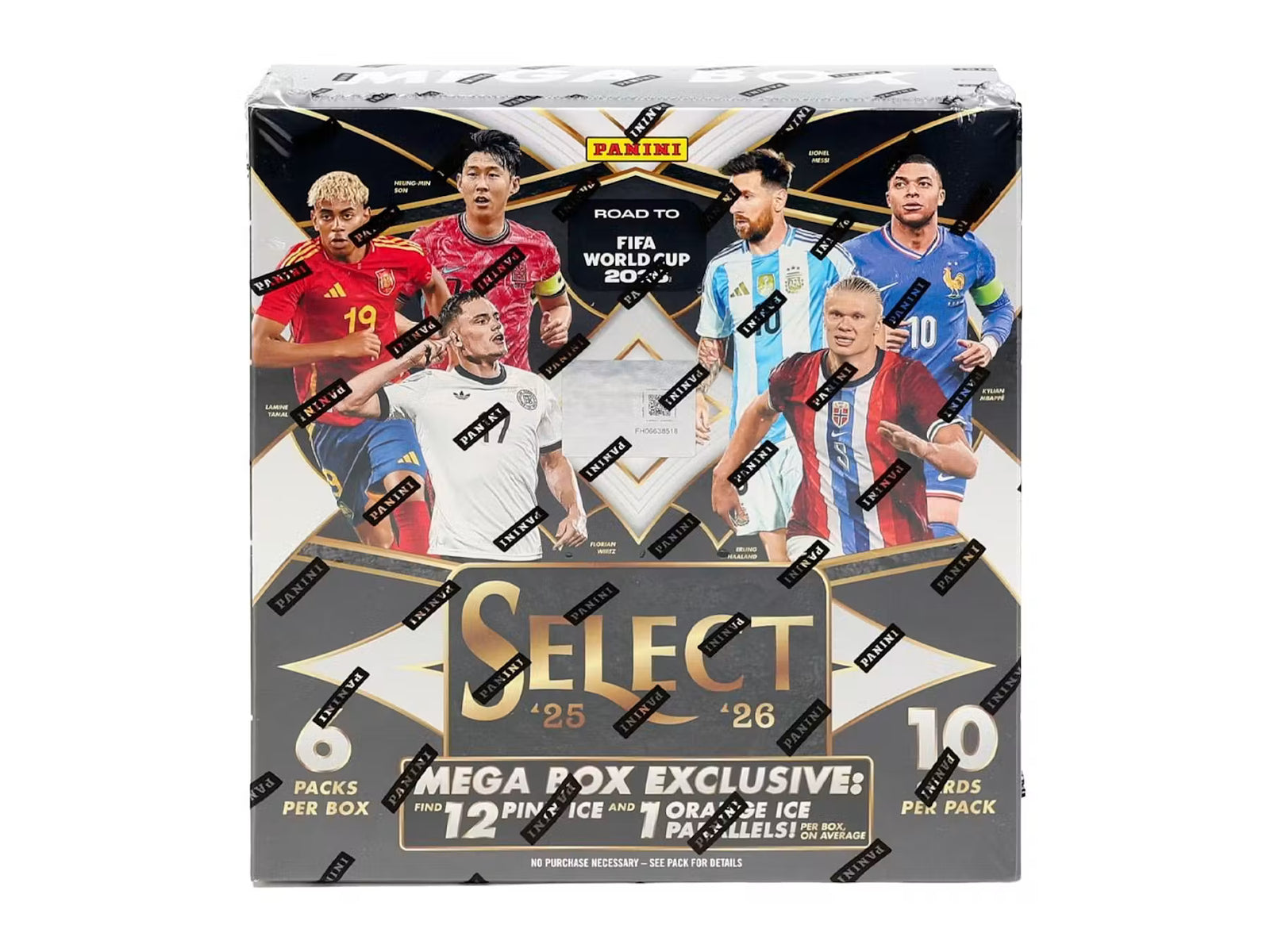 2025-26 Panini Select Road to FIFA World Cup Soccer Mega Trading Cards LV