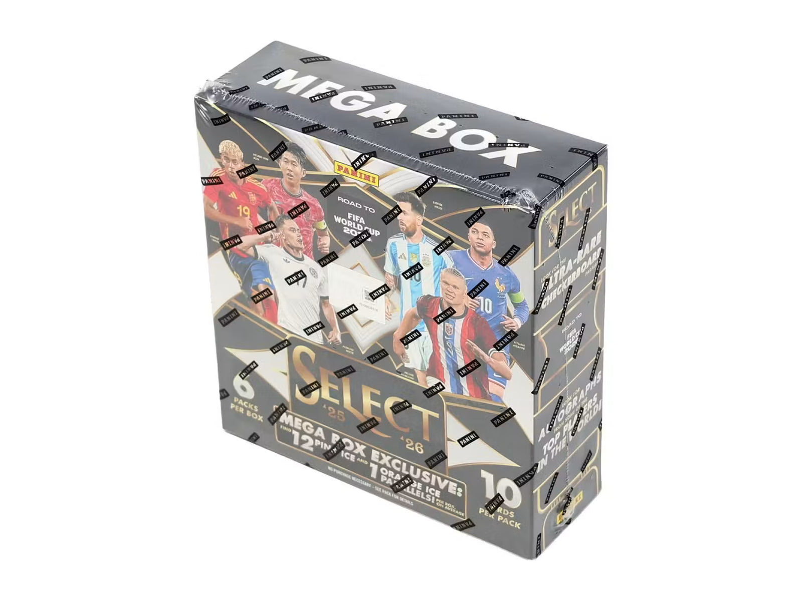 2025-26 Panini Select Road to FIFA World Cup Soccer Mega Trading Cards LV