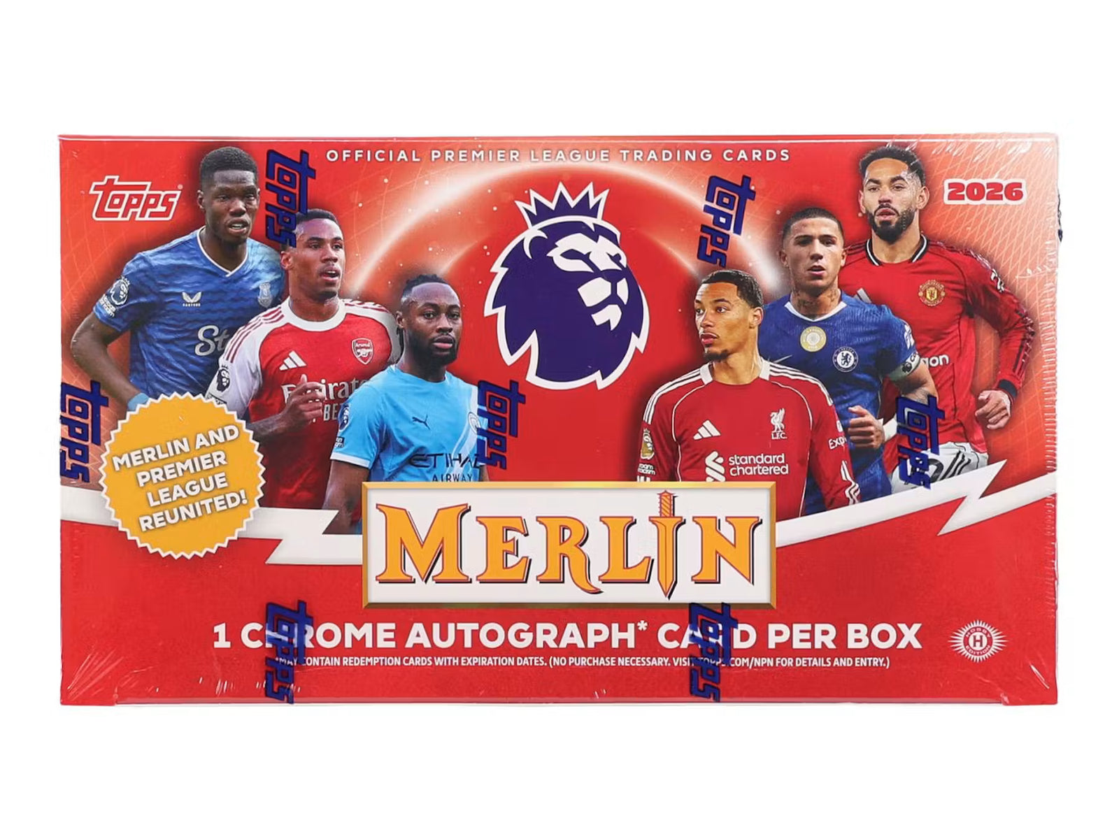 2025-26 Topps Merlin Premier League EPL Soccer Hobby Trading Cards LV