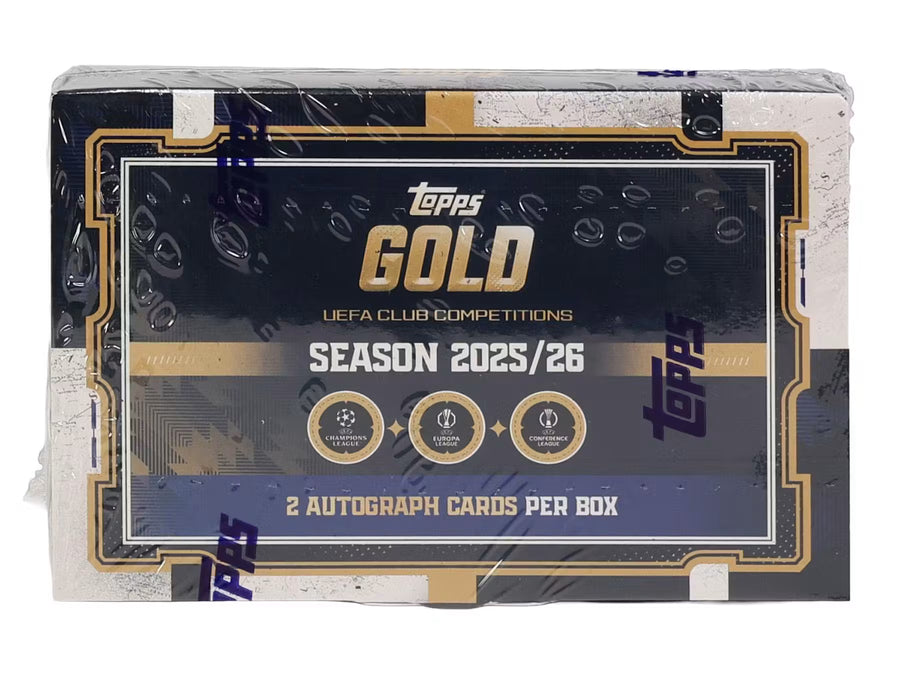 2025-26 Topps Gold UEFA Club Competitions Soccer Hobby Trading Cards LV