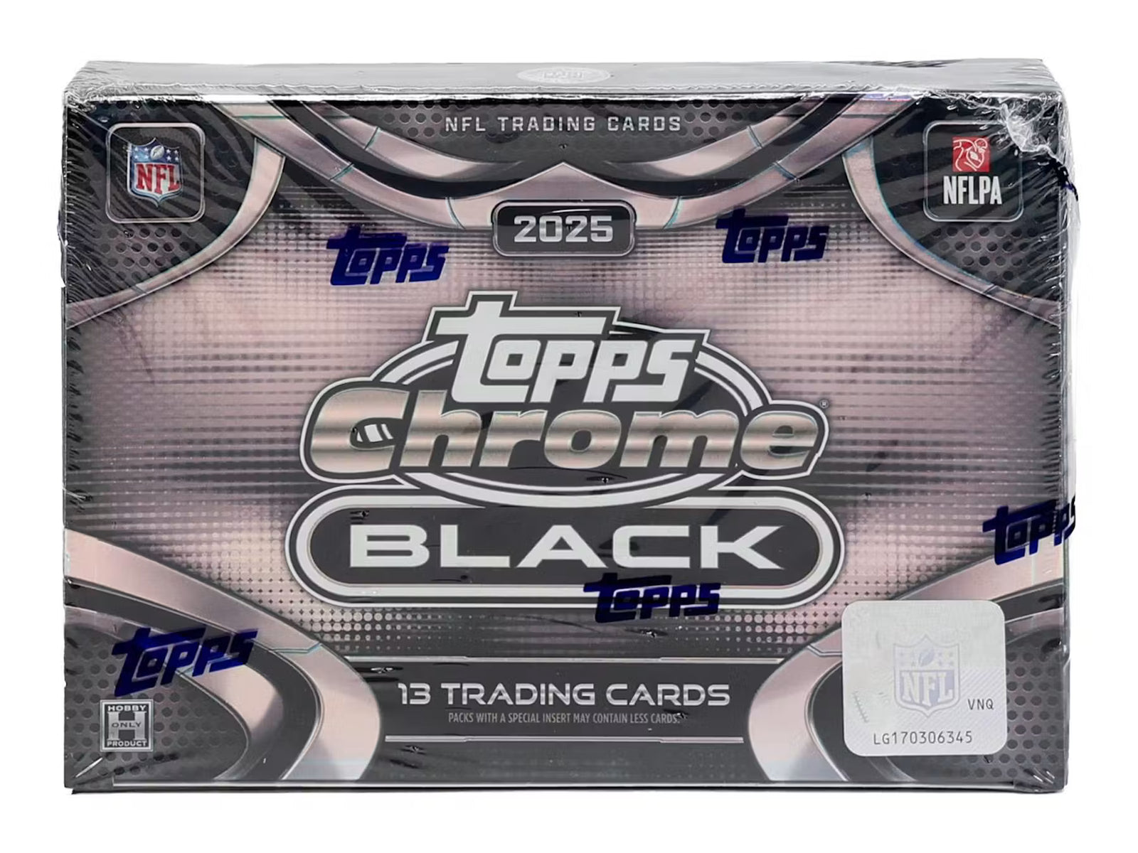 2025 Topps Chrome Black Football Hobby Trading Cards LV