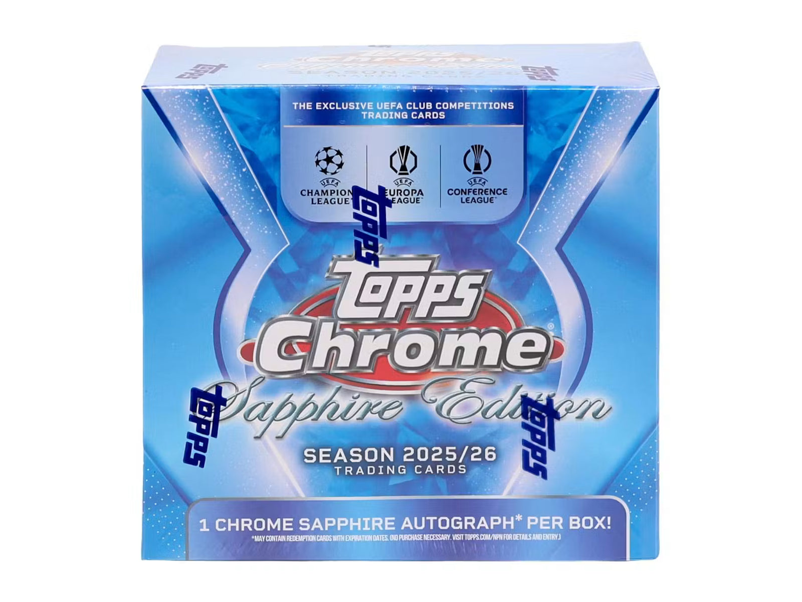 2025-26 Topps Chrome UEFA Club Competitions Soccer Sapphire Edition Trading Cards LV