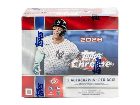 2026 Topps Chrome Baseball Hobby Jumbo Trading Cards