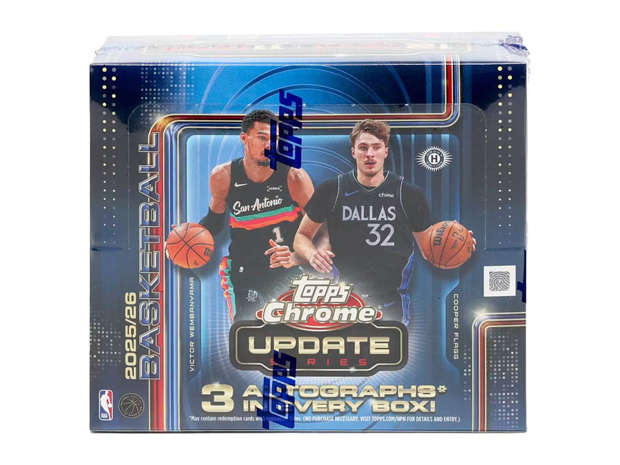 2025-26 Topps Chrome Update Series Basketball Jumbo Trading Cards