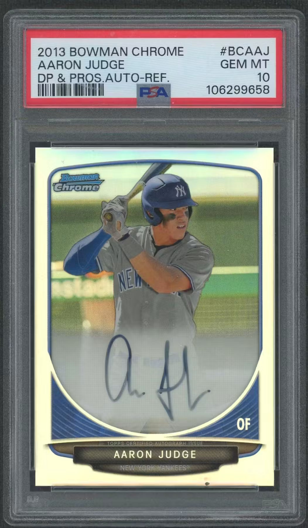 Aaron Judge 2013 Bowman Chrome Draft Refractor Auto | PSA 10
