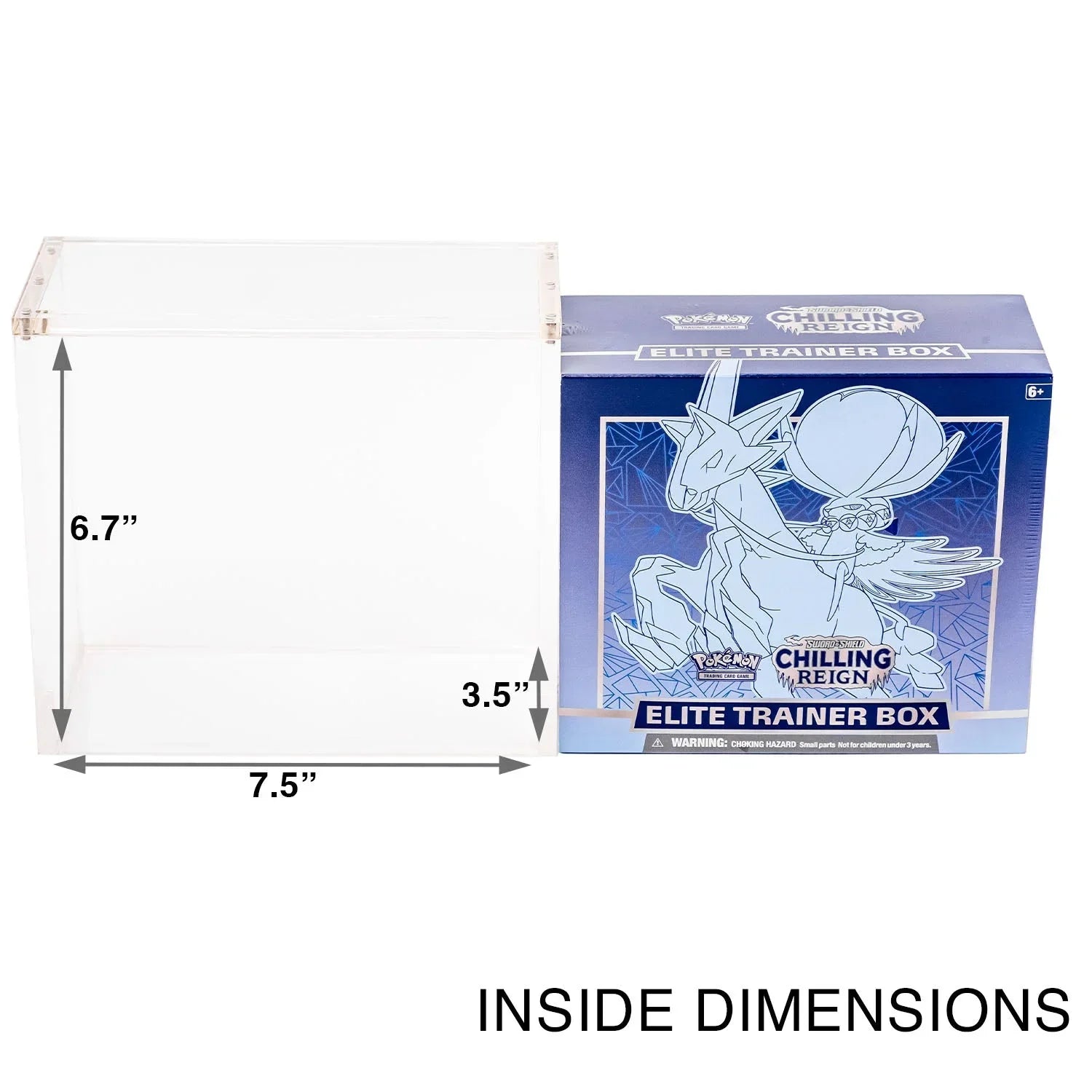 Pokemon ETB Acrylic Display Case - Magnetic Top, UV-Protected