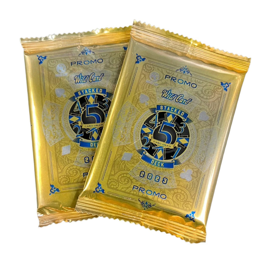 2-Packs 2023 Wild Card Stacked Deck Football Gold Trading Cards