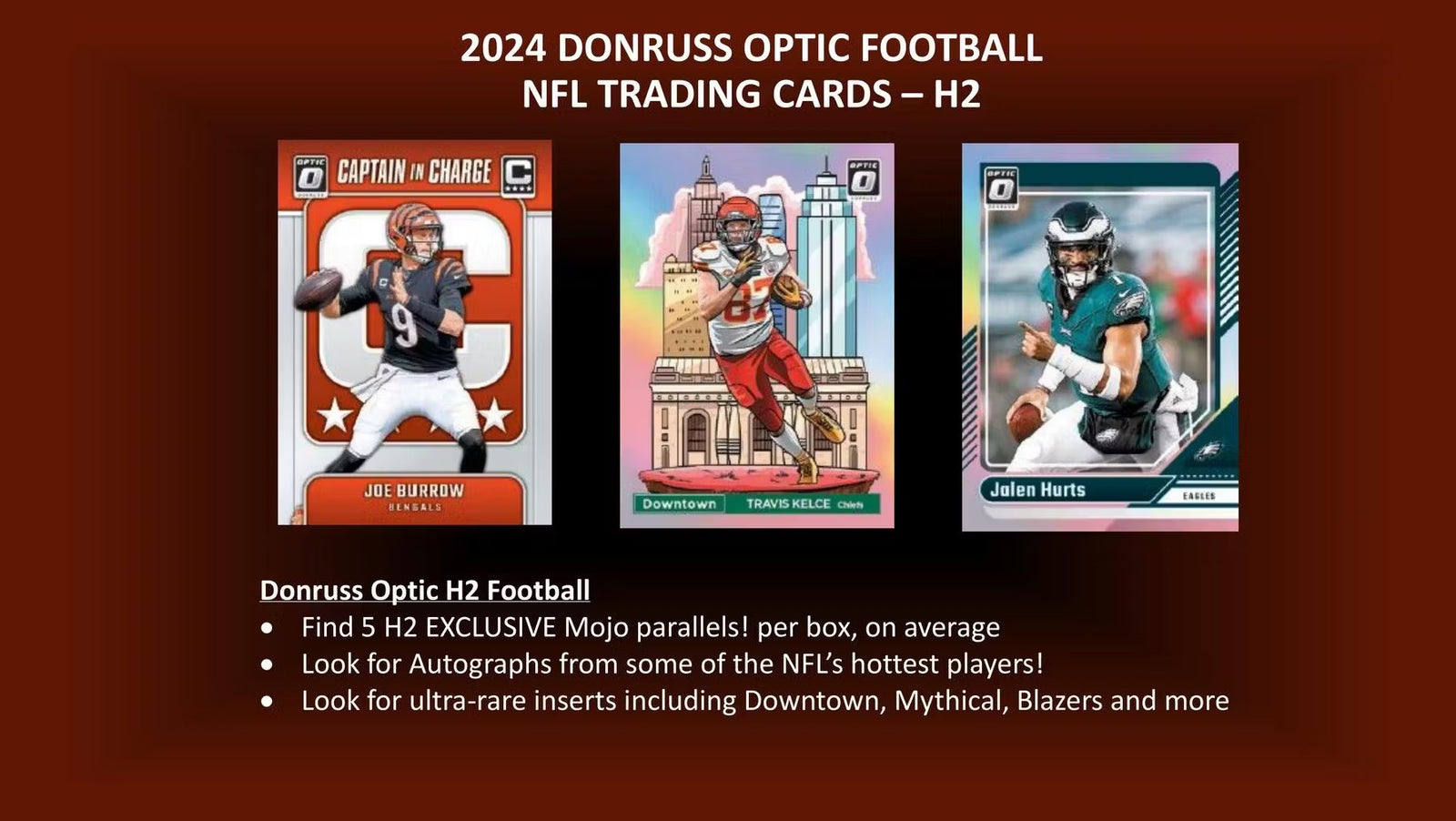 2024 Panini Donruss Optic Football H2 Trading Cards