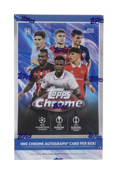 2022-23 Topps Chrome UEFA Club Comp Soccer Hobby Box