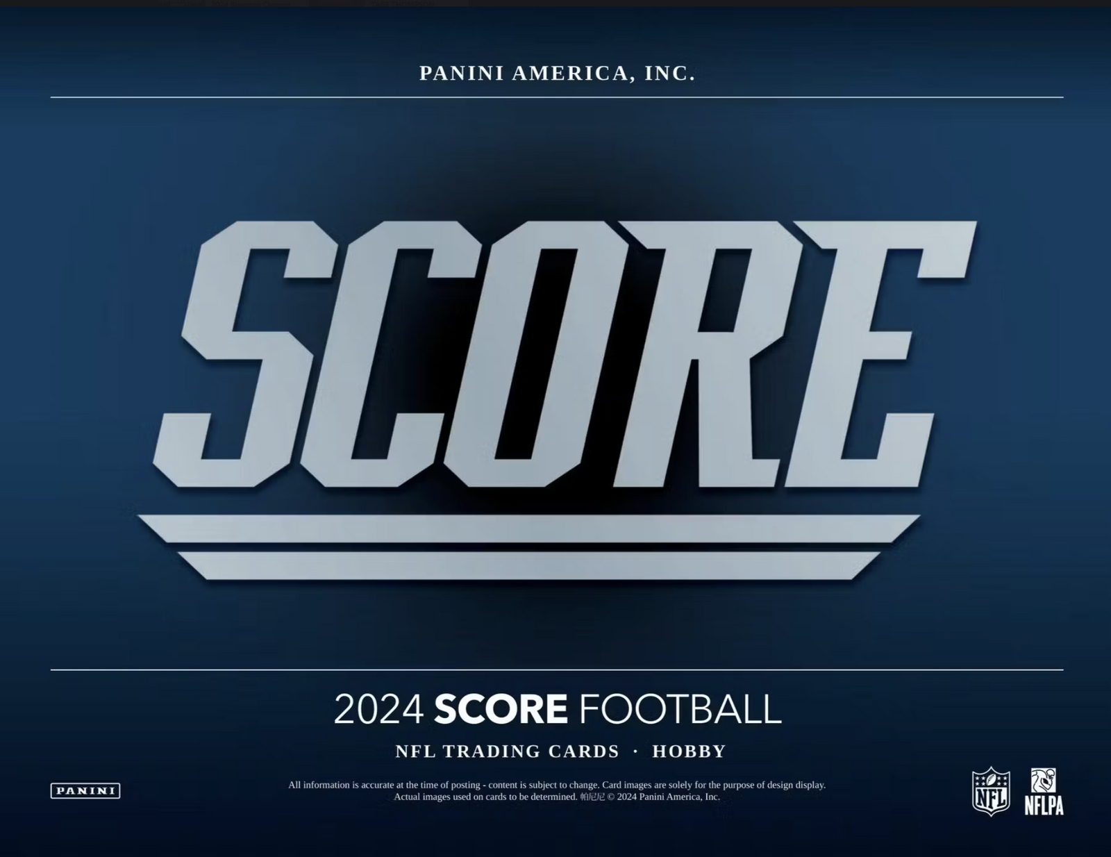 2024 Panini Score Football Hobby Trading Cards
