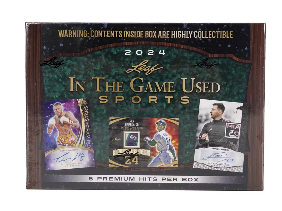 2024 Leaf In The Game Used Sports Hobby Trading Cards