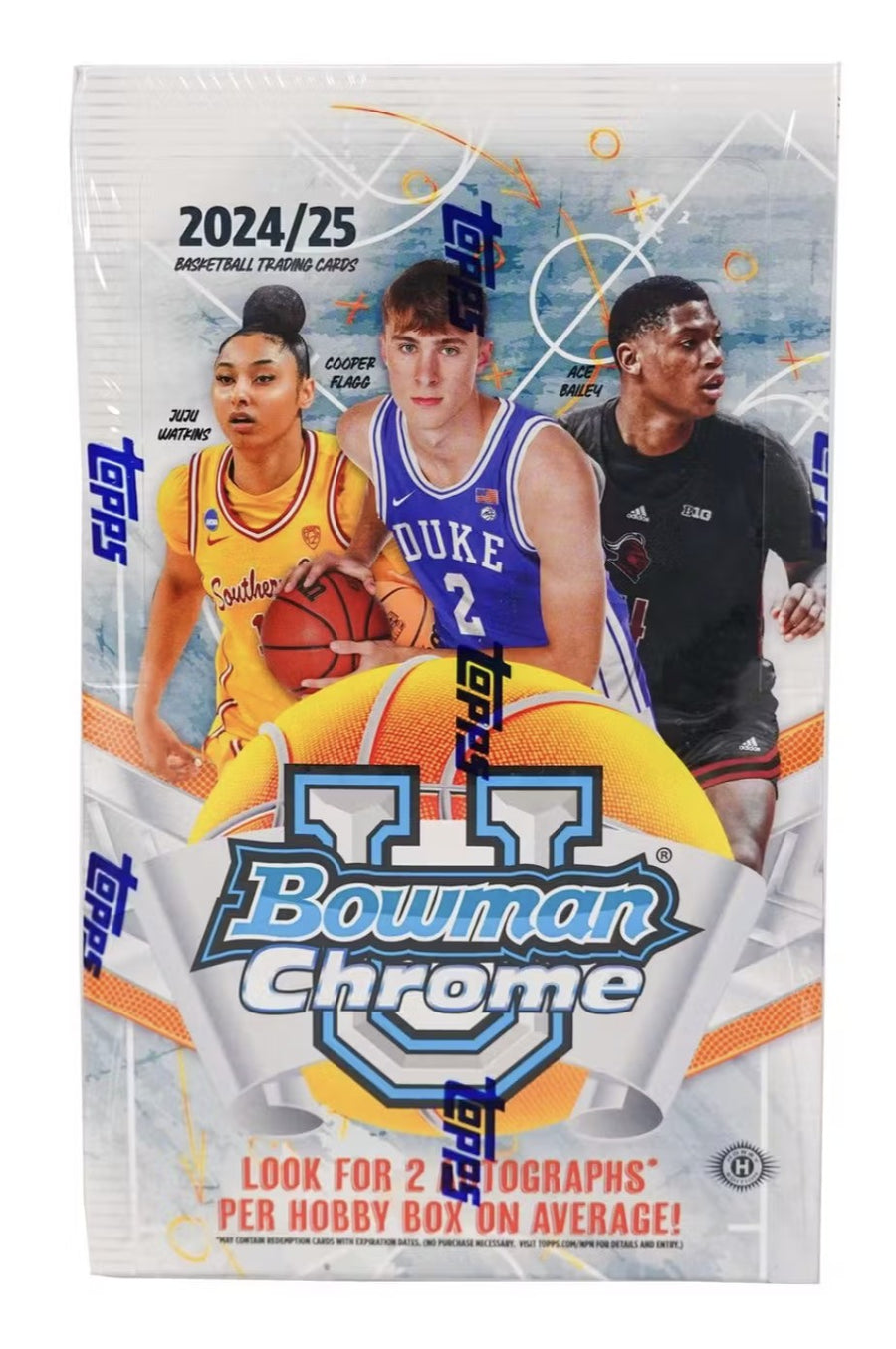 2024-25 Topps Bowman Chrome University Basketball Hobby Trading Cards