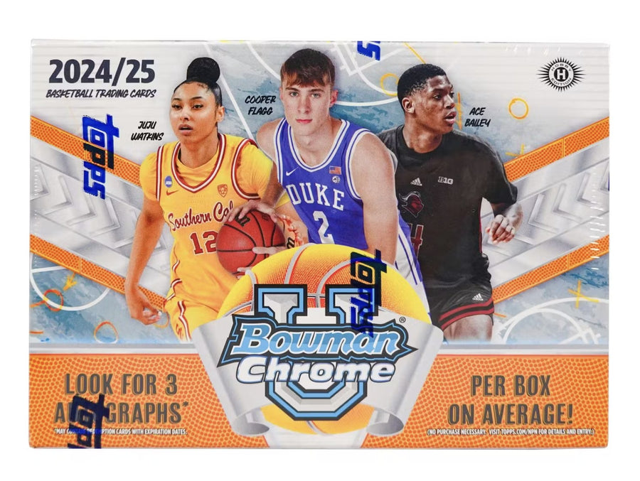 2024-25 Topps Bowman Chrome University Basketball Breakers Delight Trading Cards