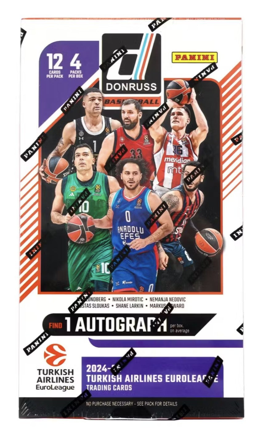 2024-25 Panini Donruss Turkish Airlines Euro League Basketball Hobby Trading Cards
