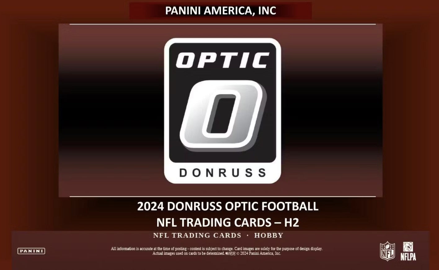 2024 Panini Donruss Optic Football H2 Trading Cards