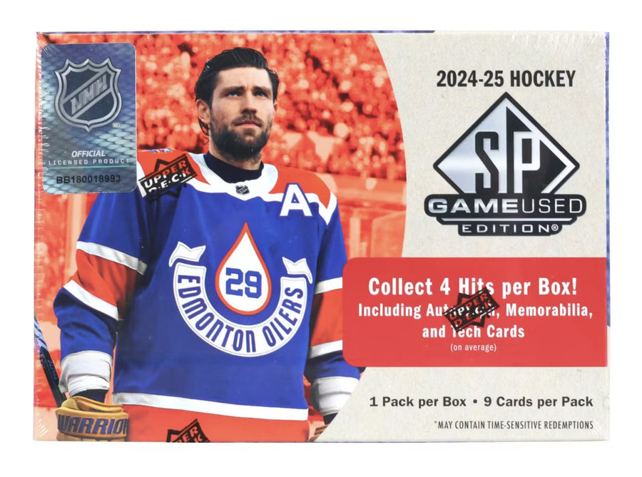 2024-25 Upper Deck SP Game Used Hockey Hobby Trading Cards