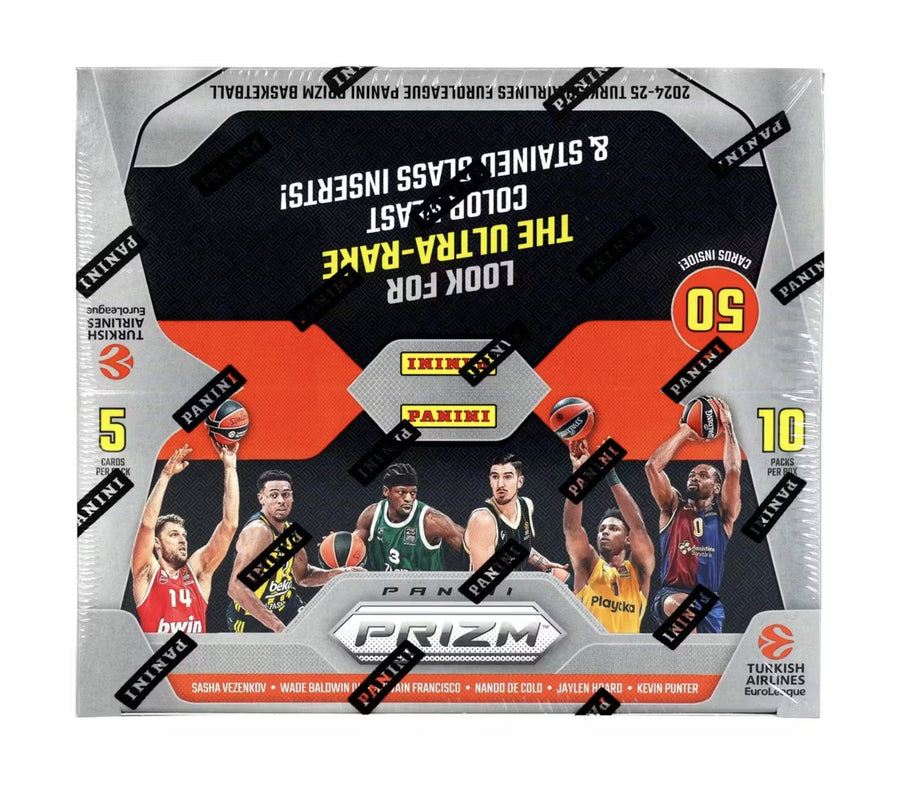 2024-25 Panini Prizm Turkish Airlines Euro League Basketball Hobby Trading Cards
