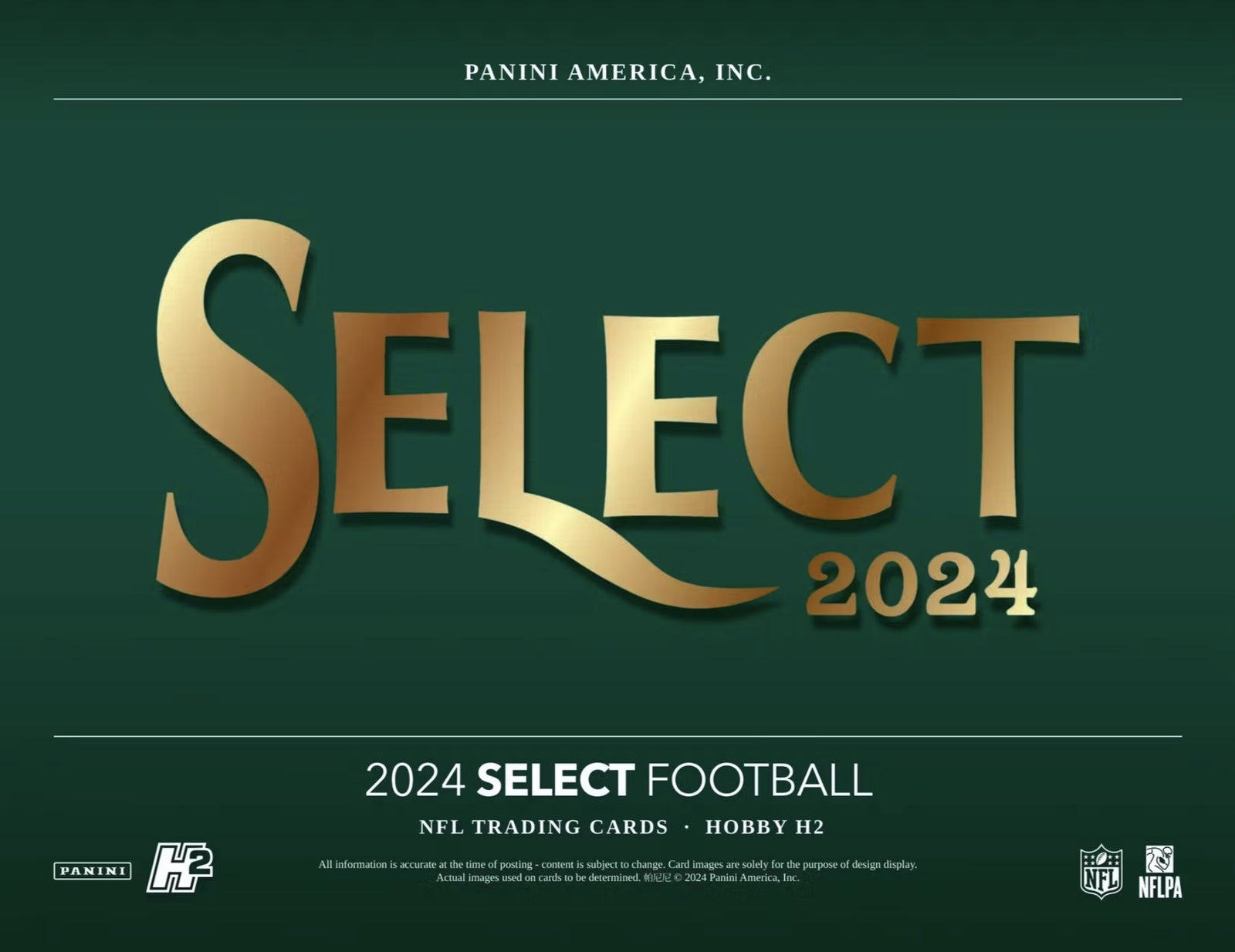 2024 Panini Select Football H2 Trading Cards