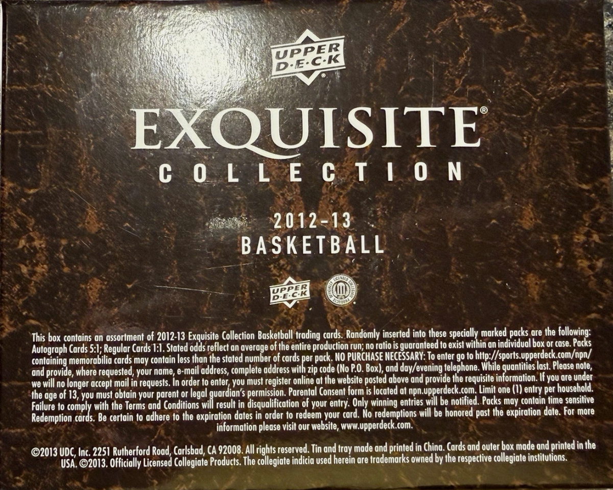 2012-13 Upper Deck Exquisite Basketball