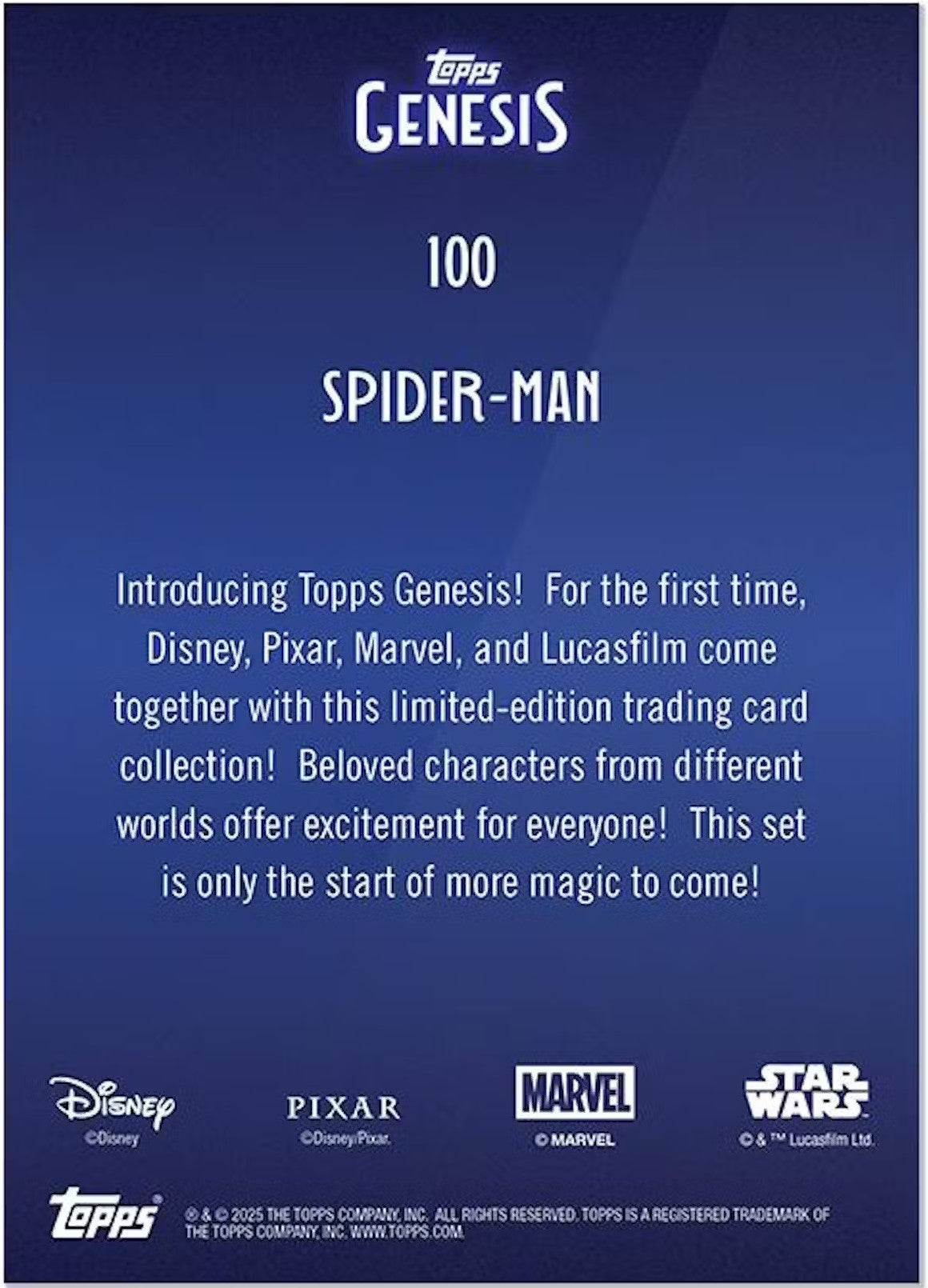 2025 Topps Disney Genesis Trading Cards