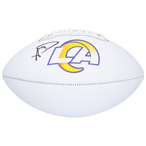 Aaron Donald Los Angeles Rams Autographed Fanatics Authentic Franklin White Panel Football - The Ballers Bank