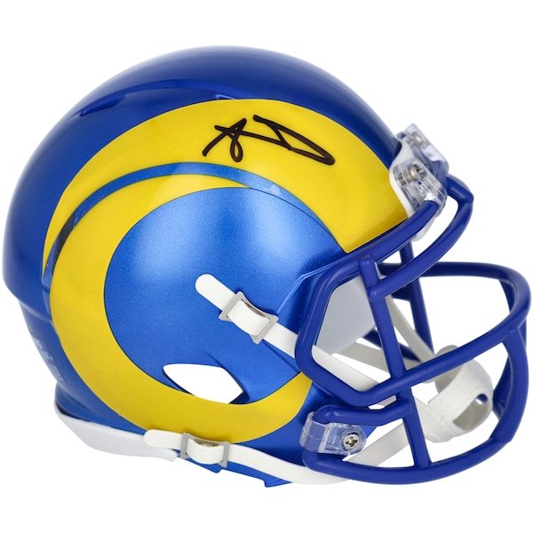 Aaron Donald Los Angeles Rams Fanatics Authentic Autographed Super Bowl LVI Champions Riddell Speed Mini Helmet - The Ballers Bank