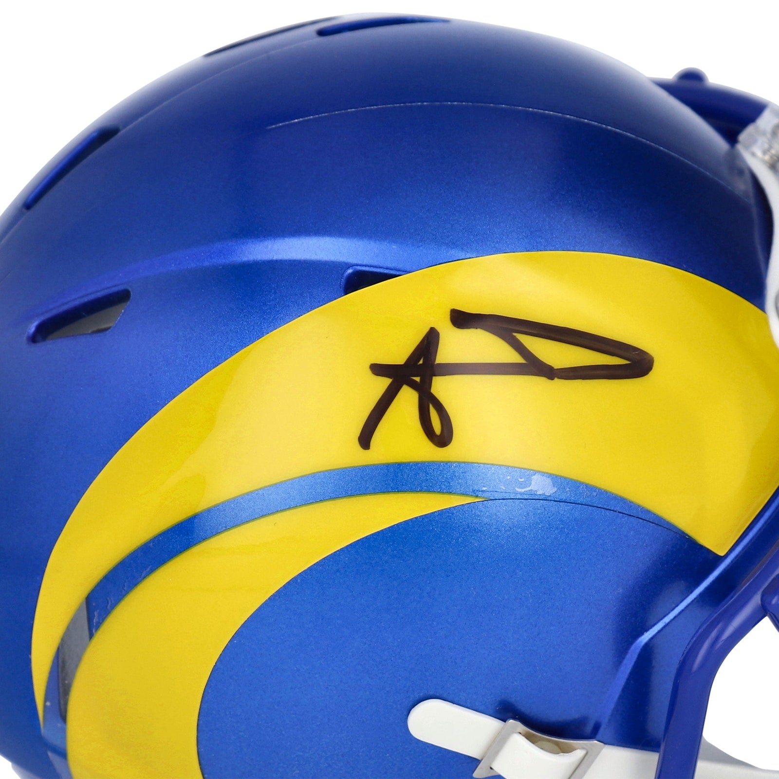 Aaron Donald Los Angeles Rams Fanatics Authentic Autographed Super Bowl LVI Champions Riddell Speed Mini Helmet - The Ballers Bank