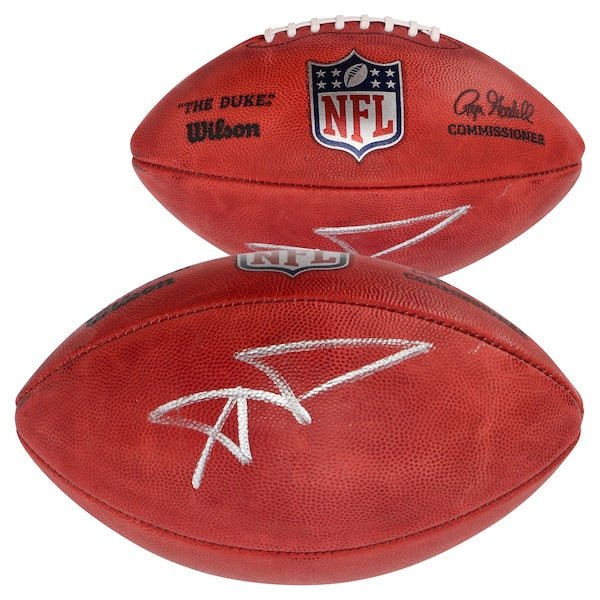 Aaron Donald Los Angeles Rams Fanatics Authentic Autographed Wilson Duke Full Color Pro Football - The Ballers Bank