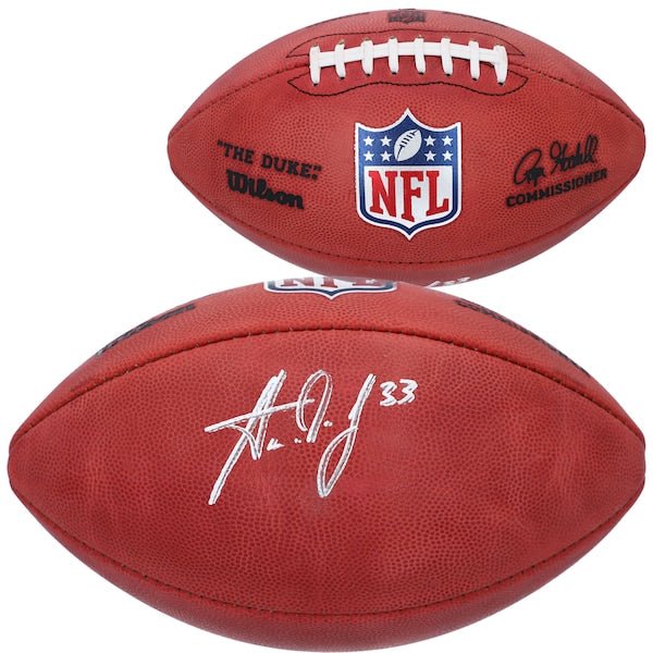 Aaron Jones Minnesota Vikings Fanatics Authentic Autographed Full Color Duke Pro Football - The Ballers Bank